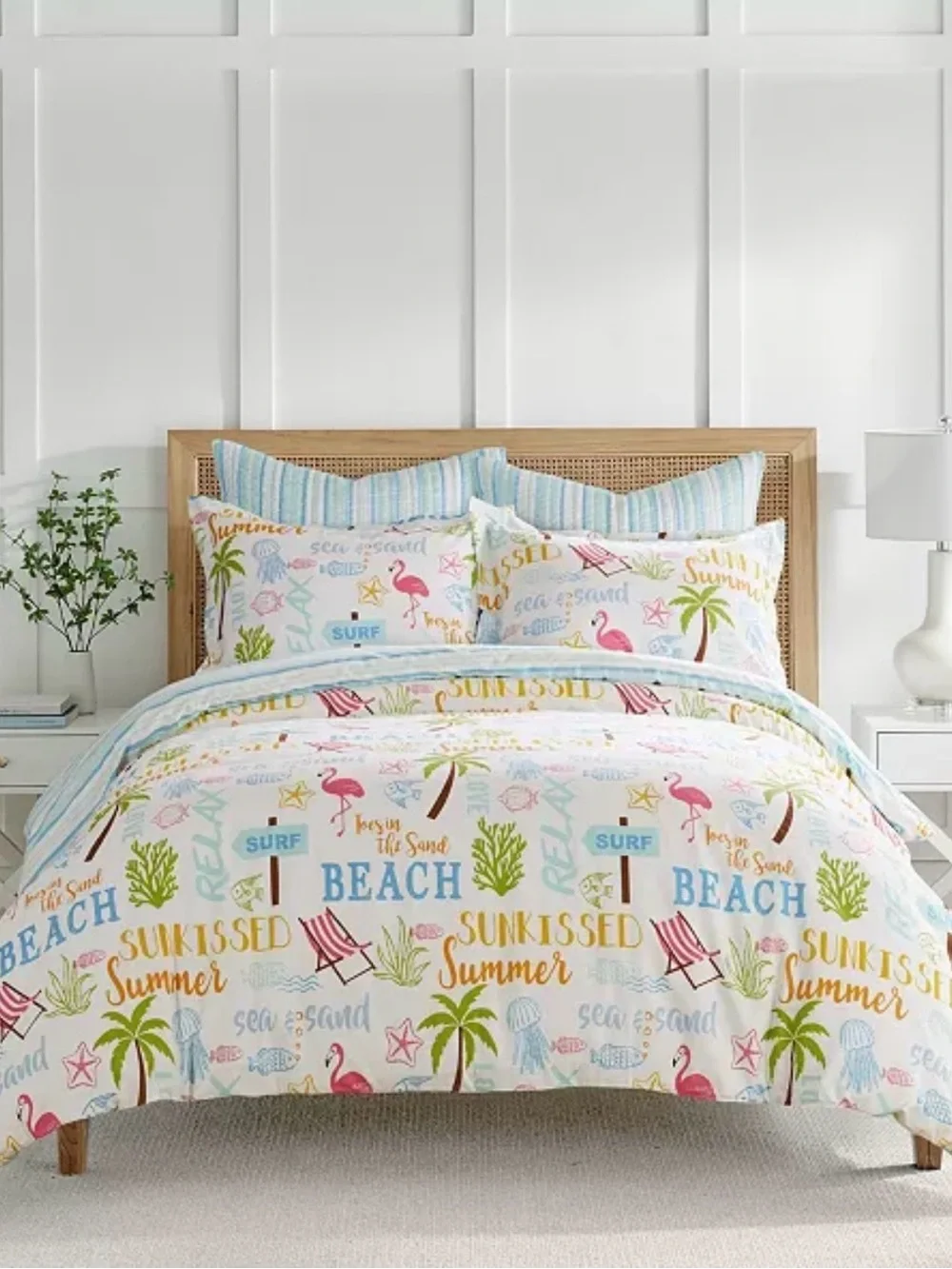 Levtex Home Beach Days Reversible 3-Pc. Comforter Set, Full/Queen